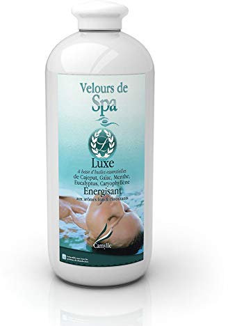 Camylle - Velours de Spa Luxe - Fragrance à base d'Huiles Essentielles 100% Pures et Naturelles pour Spa - Energisant aux arômes frais et envoûtants - 1000ml