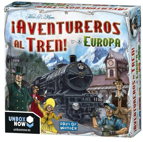 Days of Wonder| ¡Aventureros al Tren! Europa Juego de Mesa | Embárcate en una Aventura ferroviaria por Toda Europa| A Partir de 8 Años | De 2 a 5 Jugadores | 30-60 Minutos por Partida | Español