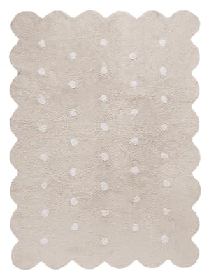 Lorena Canals - Alfombra lavable, Beige (Biscuit Beige), 120x160 cm