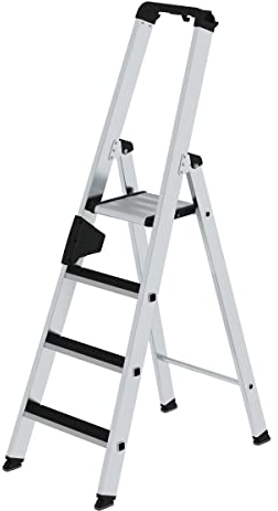 MUNK Günzburger Steigtechnik 41504 Aluminium Stufen-Stehleiter Arbeitshöhe (max.): 3m