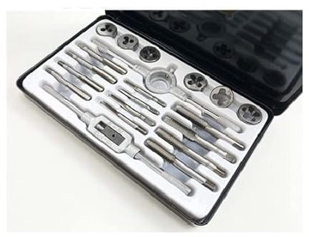 Gewindeschneidsatz gute Qualität 20 Teile BSF Legierung Stahl in Metallkoffer 3/16 - 1/2