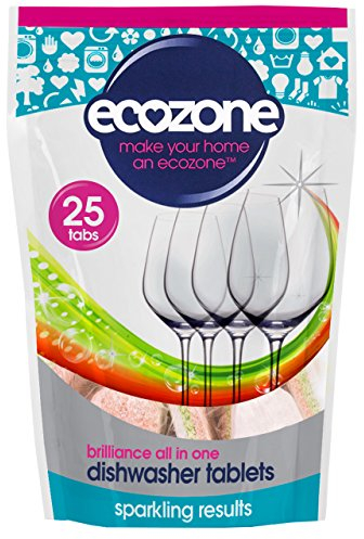 ECOZONE Dishwasher Tablets - Brilliance All in One 25 TABLETS(PACK OF 3)