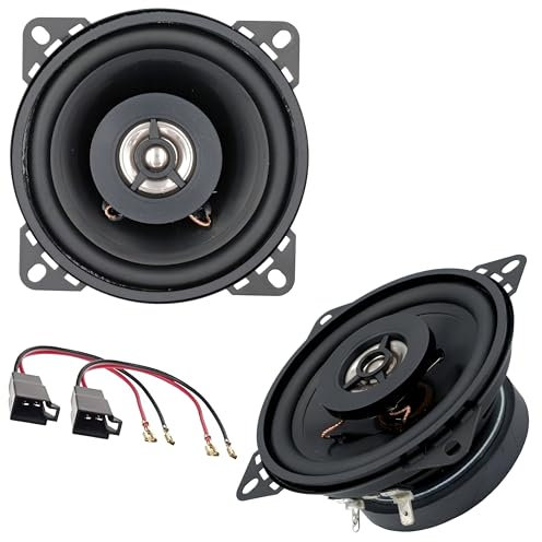 sound-way Altavoces de 2 vías 10 cm Compatible con Citroen C1 / Saxo