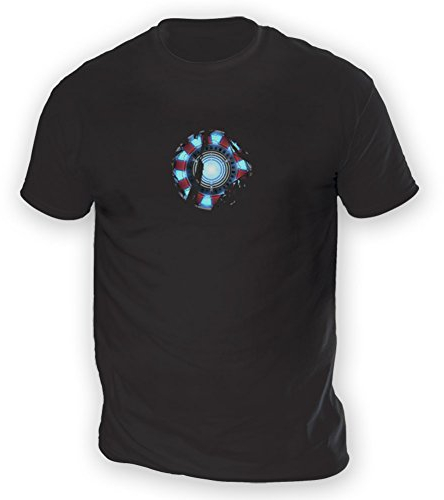 Arc Reactor Mens T-Shirt [Black Large]