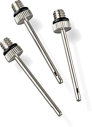 Mitre Euro Needles - Set of 3 | Ball Pump Needles | Inflation Needle, Silver, One Size