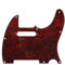 Musiclily 8 Hole Tele Pickguard Scratch Plate for Fender USA/Mexican Standard Telecaster Modern Style Electric Guitar, 4Ply Red Tortoise
