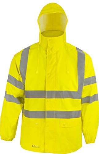 Prevent Warnschutz-Regenjacke RJG, leuchtgelb, Gr. M