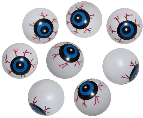 P'tit Clown - Décoration Halloween Sanglante, Faux Organes et Parties du Corps en Plastique, Ambiance Terrifiante (Faux Yeux - Lot de 8)