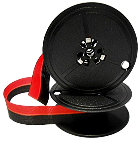 Farbbandfabrik Farbband für Hermes Baby 1000 Schreibmaschine Größe 5 schwarz/rot