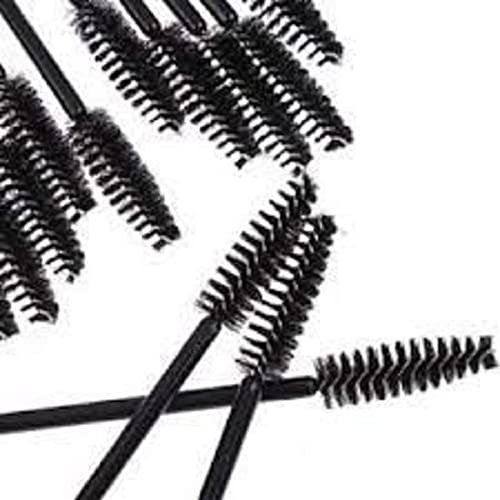 50pcs Disposable Eyelash Black Mascara Wand Applicator Brush