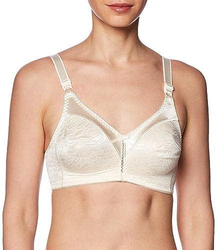Bali Soutien-Gorge sans Armatures avec Fermeture Spa Double Soutien pour Femme, Porcelaine, 105B