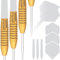 Unicorn Purist Player Development Lab John Lowe Steel Barrel, 90% Tungsten, golden, 21g