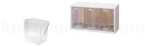Schüttenbox 3er Schütten Küchenschütte Einbauschütte Schüttenregal Gewürzschütte