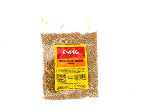 MOUTARDE JAUNE Grains 100 grammes en sachet, EXCELLENTE QUALITE