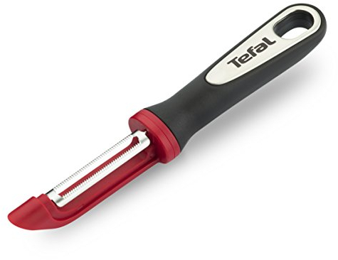 Tefal K2074014 Epluche Tomate, Acier Inoxydable, Noir/Rouge, 28,8 x 9,2 x 2,6 cm