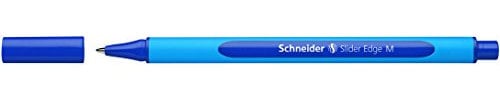 Schneider Schreibgeräte Kugelschreiber Slider Edge, Kappenmodell, M, Blau, Schaftfarbe: Cyan-Blau, 1 Stück
