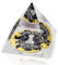 Forever Crystal NHL Philadelphia Flyers Bullies Logo in großer Kristallpyramide, 8,9 cm (3 1/4 Zoll)
