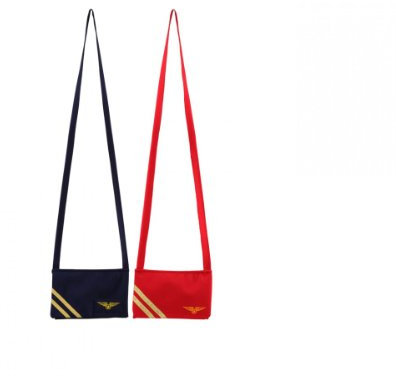 Tasche Stewardess blau Keine Größe