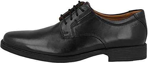 Clarks Herren Tilden Plain Derby Schwarz 49.5 EU