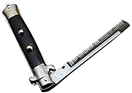 Guindxan 1 PièCes SéRies Peignes Pliables Cheveux Tondeuse Peigne Brosse Accessoires Papillon Femmes Couteau de Poche Peigne