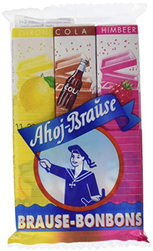 Frigeo Ahoj-Brause Brause-Bonbon-Stangen – Brause-Bonbons verpackt als Stange – 3 verschiedene Geschmacksrichtungen - 36er Pack (36 x 69 g)