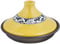 Porcelain tagine pot 21cm (heat-resistant ceramic plate) yellow arabesque ID-09-02 (Japan import / The package and the manual are written in Japanese)