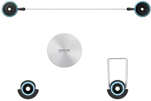 Samsung WMN3000AX 40 Negro, Acero inoxidable - Soporte de pared para pantalla plana (50 kg, 81,3 cm (32), 101,6 cm (40), 200 x 200 mm, 200 x 200 mm, Negro, Acero inoxidable)