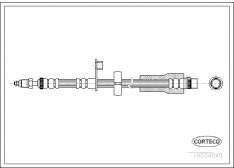 Corteco 19034949 Bremsschlauch | 19034949 passend für C3 DS3 2008