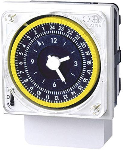 Alpha QRD 230 V. Interruptor HORARIO ANALOGICO con Reserva.Diario 16(4) A