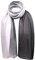 Cloud9Basic Leichter, weicher, klassischer, schlichter Chiffon-Schal aus durchsichtigem, halbopakem Stoff Damen Einheitsgröße Two Tone Schwarz And White
