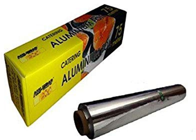 Thali Outlet® - Aluminium Kitchen Catering Foil 450mm x 75m with inbuilt Cutter (ALU-WRAP)