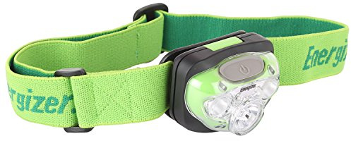 Energizer Vision HD+ LED Headlamp, Durable, Bright Headlamp for Outdoors, Camping and Emergency Light for Adults and Kids, Batteries Included, Pack of 1, Green