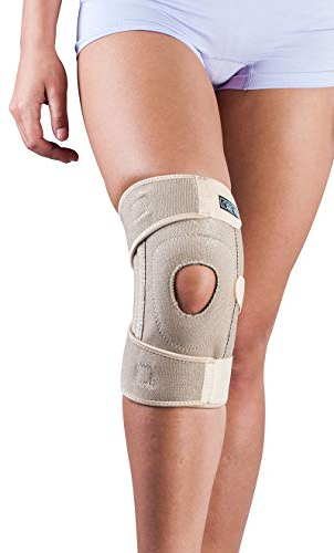 LOREY Hochwertige Neopren-Kniebandage mit integriertem Silikonring und Patellaaussparung