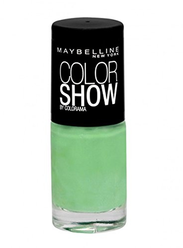 Maybelline ColorShow Nagellack, Nr. 214 green With Envy, bringt die Laufsteg-Trends aus New York auf die Nägel, in sattem hellgrün, 7 ml