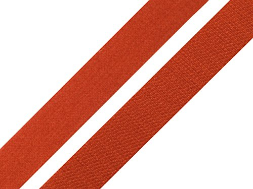 Schnoschi 1 m Klettverschluss beidseitig, 20 mm, Klettband, Back to Back, Kabelbinder (Braun)