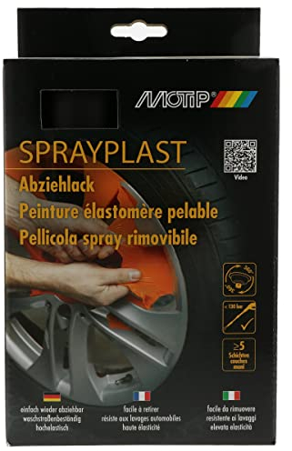 MOTIP 396588 Sprayplast Abziehlack Set schwarz matt 2 x 400 ml