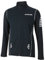 Airtracks Herren Winter Fahrradtrikot Langarm Pro Thermo Funktions Radtrikot Windstopper Warm Fleece -schwarz-Silber - M