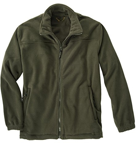 Hubertus Fleecejacke Oliv Übergröße, Größe:8XL
