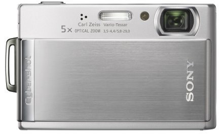 Sony CyberShot DSC-T300 Appareil photo numérique 10 MP zoom optique 5x écran tactile 3.5 pouces obturateur sensible aux sourires stabilisé silver