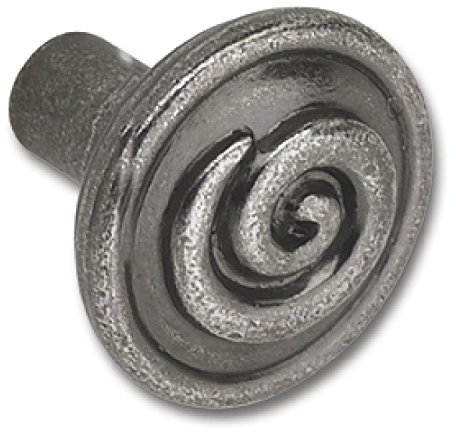 SIRO 1209-30ZN29 Knopf Ian Smith ø 30 mm, Tiefe 29 mm, ZN altsilber