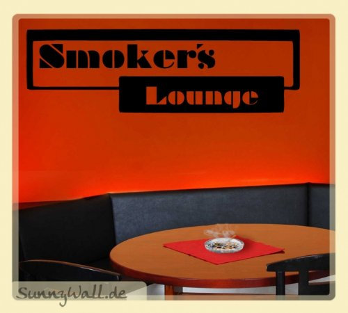 Sunnywall Wandtattoo Smokers Lounge - Raucher Lounge Größe: Größe 4