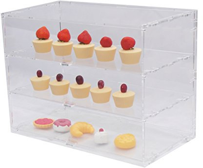 Bakery Delicatessen Pastry Cup Cake Donut Food Counter Display CASE Cabinet 8 Sizes … (Bakery Delicatessen Pastry Cup Cake Donut Food Counter Display CASE Cabinet (3 Level/Tier) Wide)