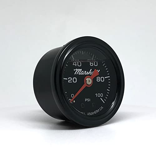 Marshall Instruments LBB00100 Fuel Pressure Gauge Black