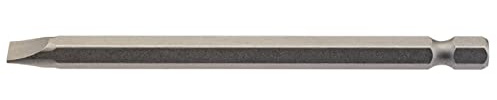 Draper 64351 6.5mm 1/4 Hex Plain Slot Insert Bit 100mm Long
