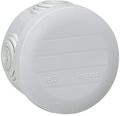 LEGRAND | Boîte De Dérivation D.60 Plexo, Étanchéité Renforcée Avec Bouchons De Protection, Fermeture Par Enclipsage Manuel, Entrées De Câble Faciles
