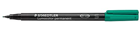 Staedtler Pack Of 3lumocolors 313S Permanent Marker, Green