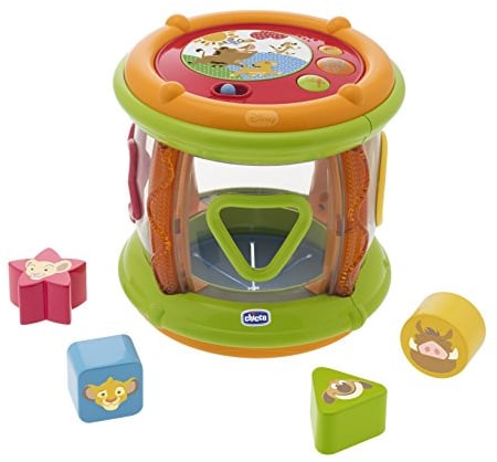 Chicco 00007514000000 - Spielzeug, Disney Formensortierer und Trommel