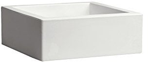 Nicoli R4425B Evolution - Vaso Minos rotazionale, 25 cm, Colore: Bianco
