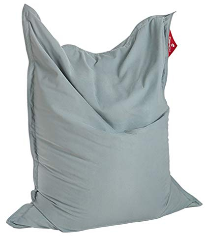 QSack Sitzsack Indy, mit Inlett und schadstoffgefprüfte EPS Toxproof Mikroperlen, 140x180 cm Indoor Sitzsack XXL, Neu (blaugrau)