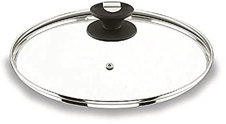 LACOR - 71928 - Tapa De Cristal con Desvaporizador De 28 cm- Transparente